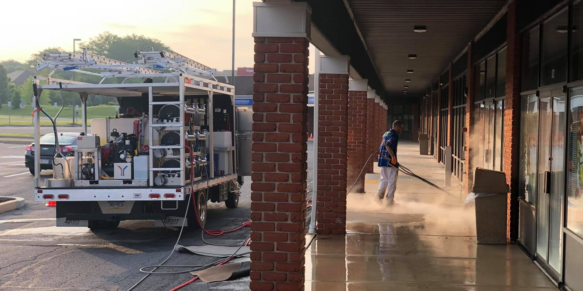 Concrete cleaning